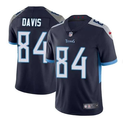 Men Tennessee Titans #84 Corey Davis Nike Navy Vapor Limited NFL Jersey